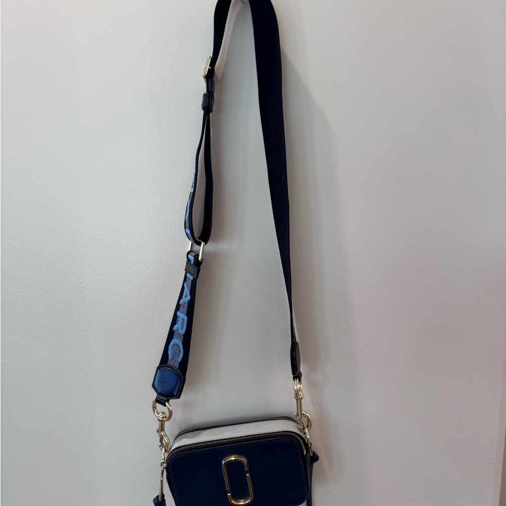 Marc Jacobs Navy Blue Snapshot Crossbody Bag